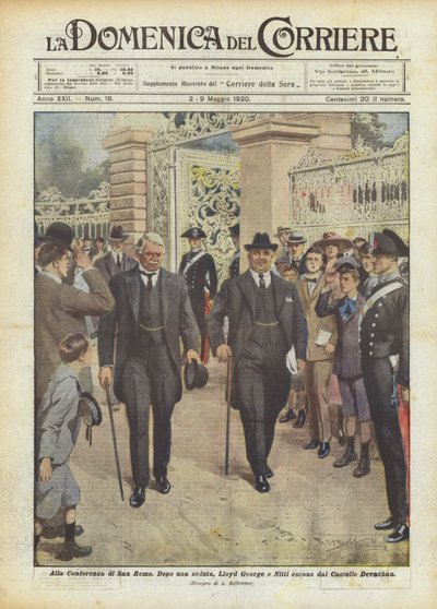 På San Remo-konferencen af Achille Beltrame
