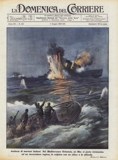 Italienske sømænds frækhed af Achille Beltrame