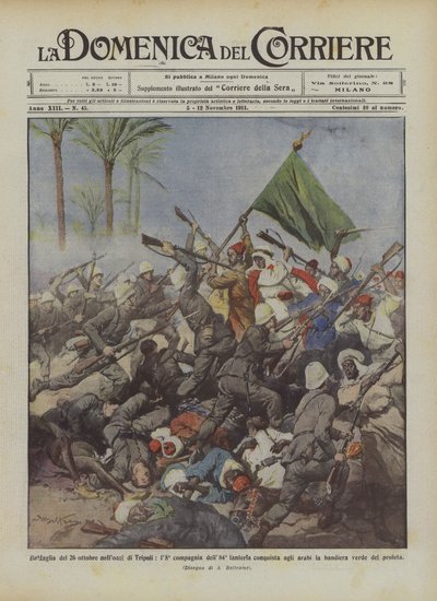 I slaget den 26. oktober i Tripoli erobrer det 8. kompagni af 84. infanteri ? af Achille Beltrame