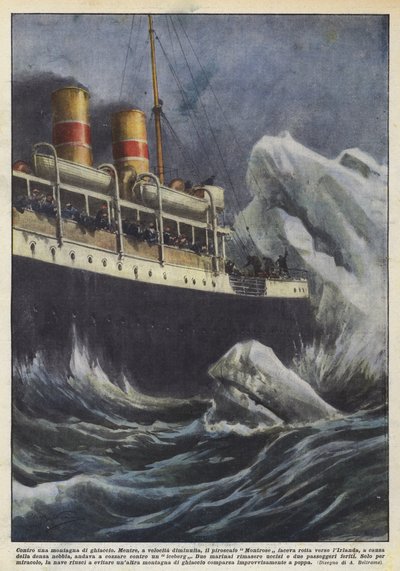 Mod et bjerg af is af Achille Beltrame