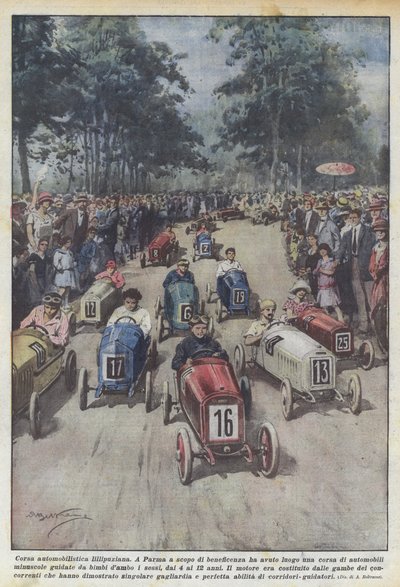 Lilliputian billøb af Achille Beltrame