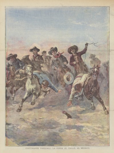 Påskekostumer, Race To The Rooster, Mexico af Achille Beltrame