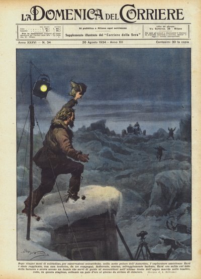 Efter fem måneders ensomhed, til videnskabelige observationer, i Antarktis polarnat? af Achille Beltrame