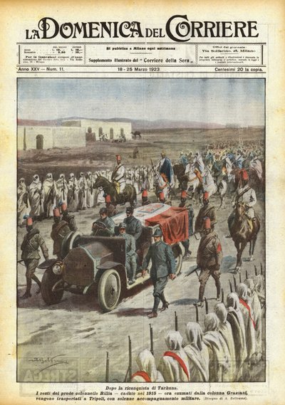 Efter generobringen af ​​Tarhuna af Achille Beltrame