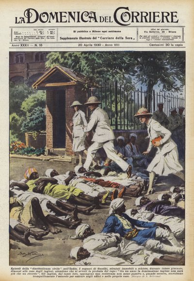 Episoder af civil ulydighed i Indien af Achille Beltrame