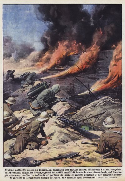 Heroiske patruljer omkring Tobruk af Achille Beltrame