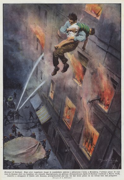 Italienernes heltemod af Achille Beltrame