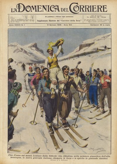 Slut skade på bjergene af Achille Beltrame