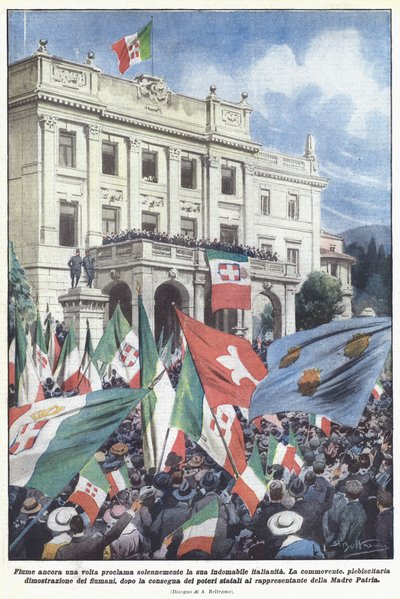 Fiume ancora una volta proclama solennemente la sua indomabile italianita  af Achille Beltrame