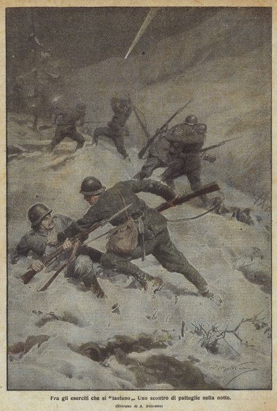 Blandt de hære, der mærker hinanden af Achille Beltrame