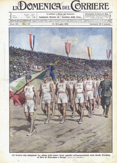 Italienerne ved OL af Achille Beltrame