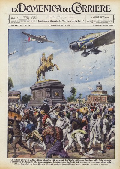 De sidste dage i Abessinske Addis Abeba af Achille Beltrame