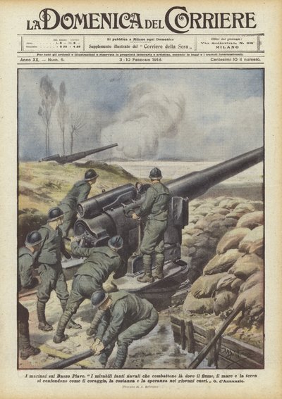 Sømændene på den nederste Piave af Achille Beltrame