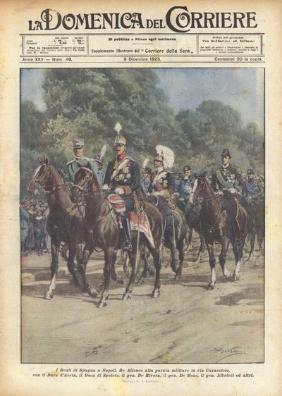 De kongelige i Spanien i Napoli af Achille Beltrame