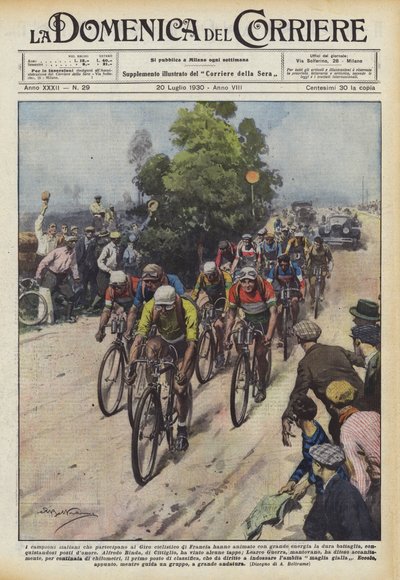 Levede de italienske mestre, der deltog i Cykelturen i Frankrig med stor energi? af Achille Beltrame