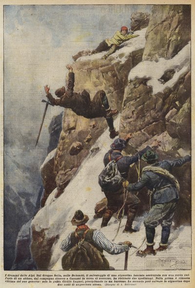 Alpernes tragedier af Achille Beltrame