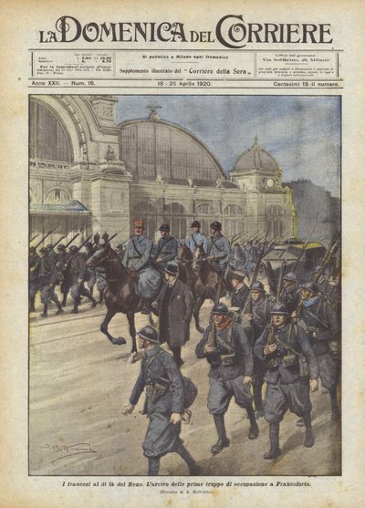 Franskmændene hinsides Rhinen af Achille Beltrame