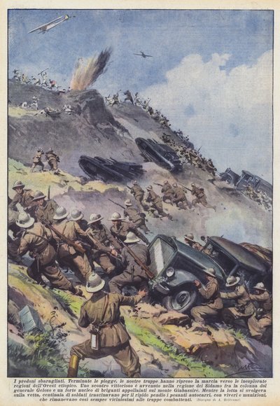 Røverne besejrede af Achille Beltrame