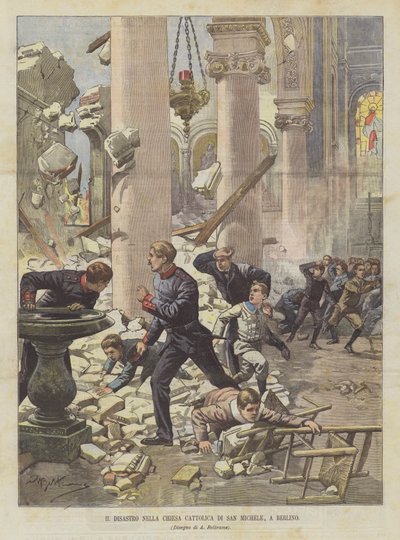 Katastrofen i den katolske kirke St. Michael, Berlin af Achille Beltrame