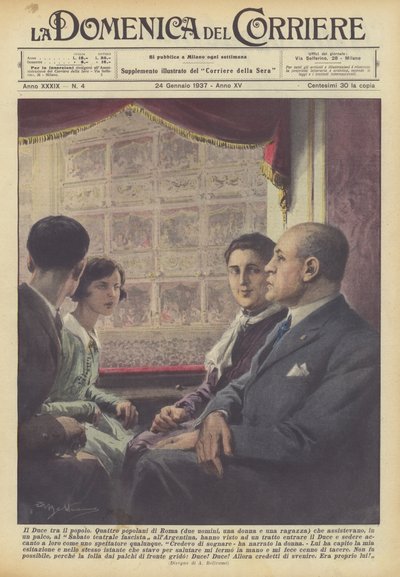 Ducen blandt folket af Achille Beltrame
