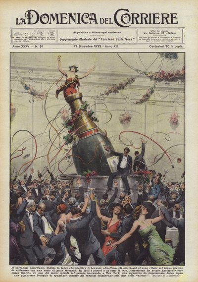 Den amerikanske bacchanal af Achille Beltrame