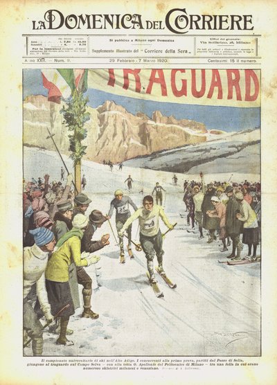 Universitetsmesterskab i ski i Sydtyrol af Achille Beltrame