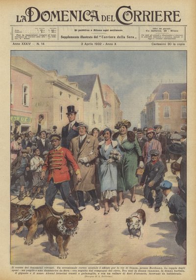 Processionen af ​​levende fænomener af Achille Beltrame