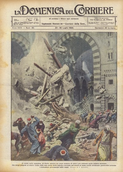 Sammenbruddet i moskeen af Achille Beltrame