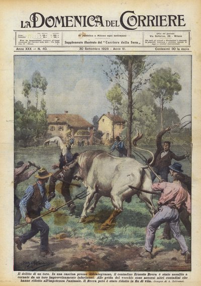 Mordet på en tyr af Achille Beltrame