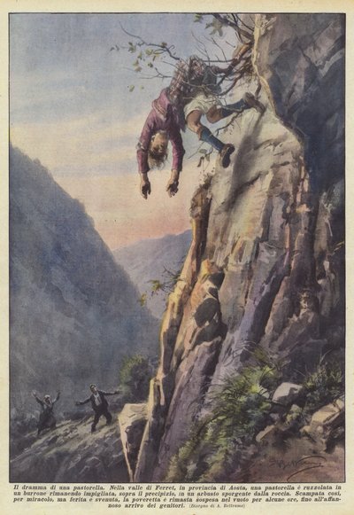 Dramaet om en hyrdinde af Achille Beltrame