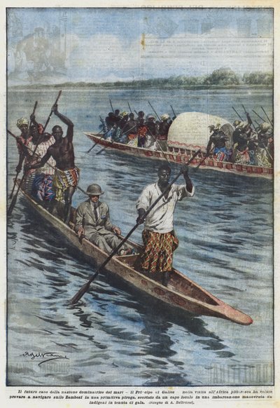 Den fremtidige leder af den herskende nation af havene, Prinsen af ​​Wales, på sit besøg i Afrika? af Achille Beltrame