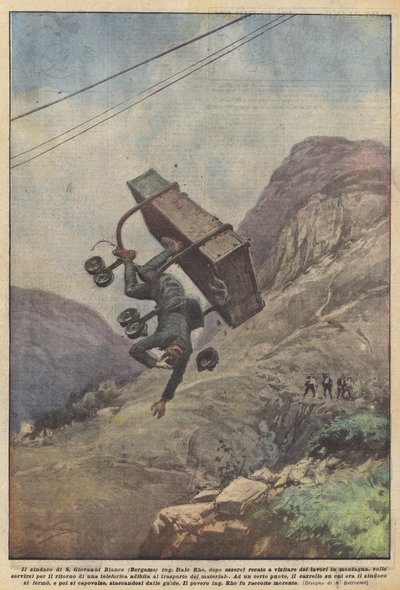 Borgmesteren i S Giovanni Bianco (Bergamo) ing af Achille Beltrame