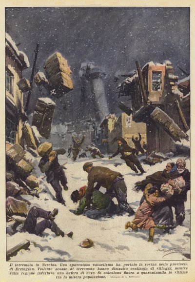 Jordskælvet i Tyrkiet af Achille Beltrame