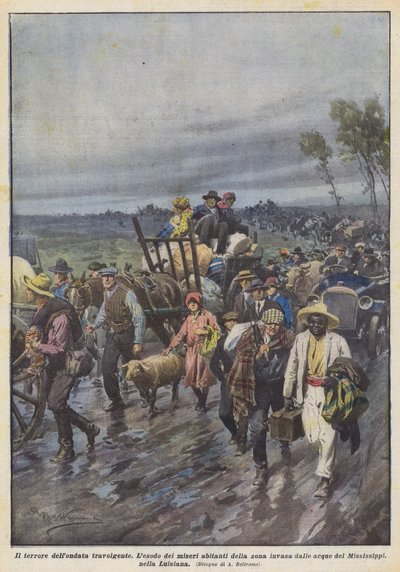 Den overvældende bølges rædsel af Achille Beltrame
