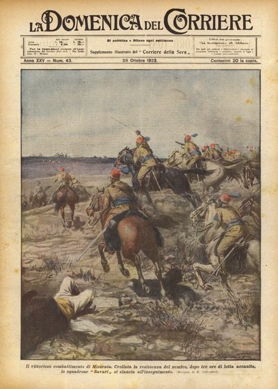 Det sejrrige slag ved Misurata af Achille Beltrame