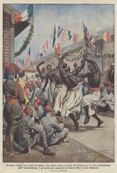Helt i Libyen, et stenkast fra Milano af Achille Beltrame