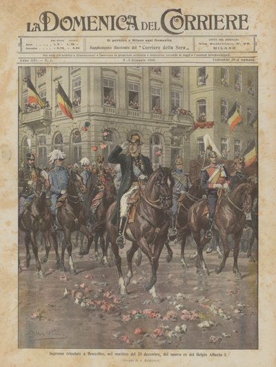 Den nye belgiske konge Albert I
