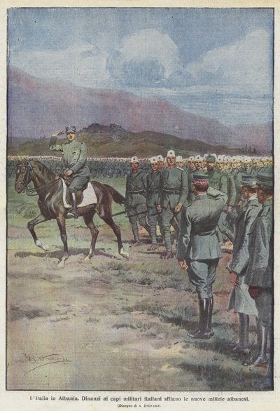 Italien i Albanien af Achille Beltrame