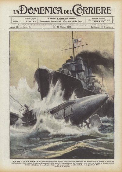 Enden på en pirat af Achille Beltrame