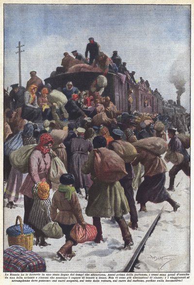 Rusland har sine jernbaner i en stat, der er værdig til de tider, det går igennem af Achille Beltrame