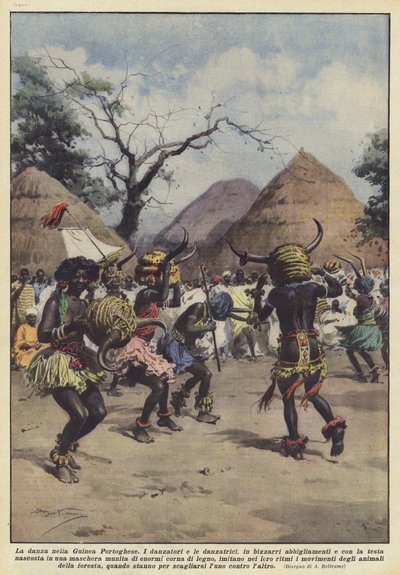 Dans i Portugisisk Guinea af Achille Beltrame