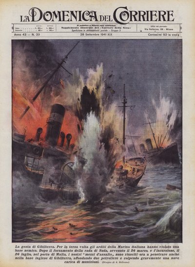 Gibraltars gerning af Achille Beltrame