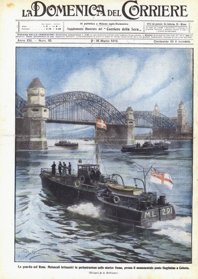 Vagten ved Rhinen af Achille Beltrame