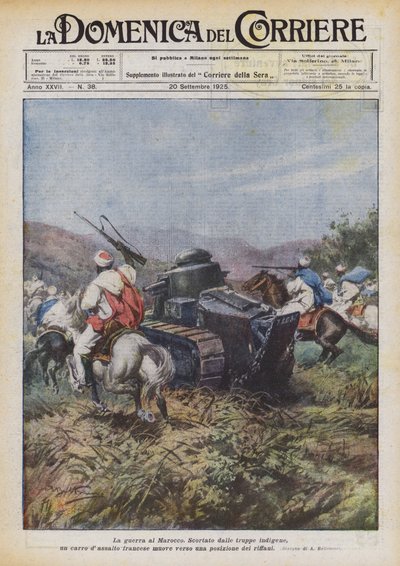 Krigen mod Marokko af Achille Beltrame