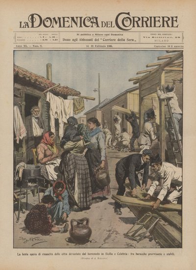 Den langsomme genopbygning af de jordskælvsramte byer på Sicilien og i Calabrien? af Achille Beltrame