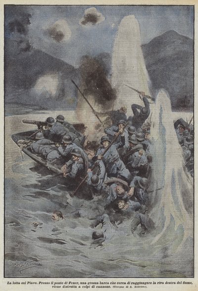 Kampen på Piave af Achille Beltrame