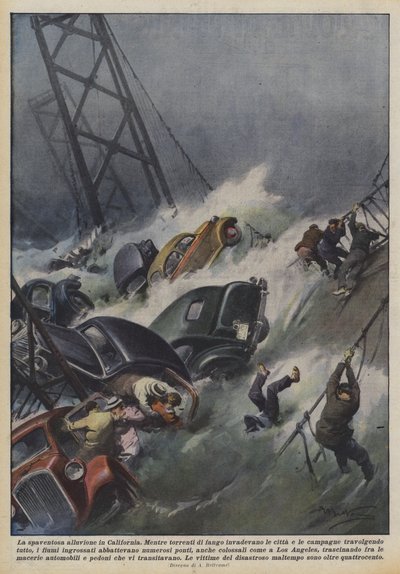 Den frygtindgydende oversvømmelse i Californien af Achille Beltrame