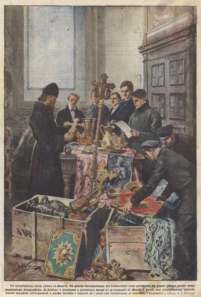 Fjernelse af kirker i Rusland af Achille Beltrame