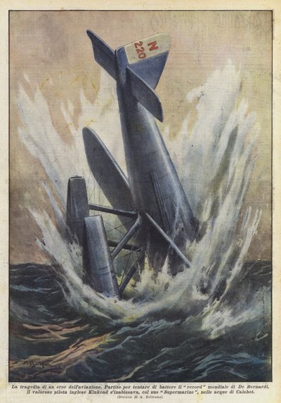 En luftfartshelts tragedie af Achille Beltrame