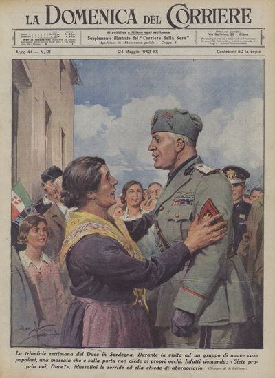 Hertugens triumfuge på Sardinien af Achille Beltrame